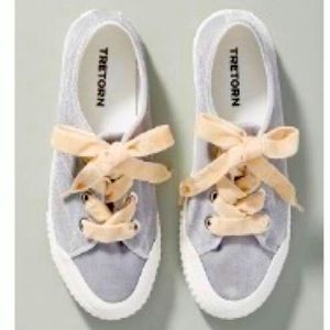 Anthro Tretorn velvet sneakers